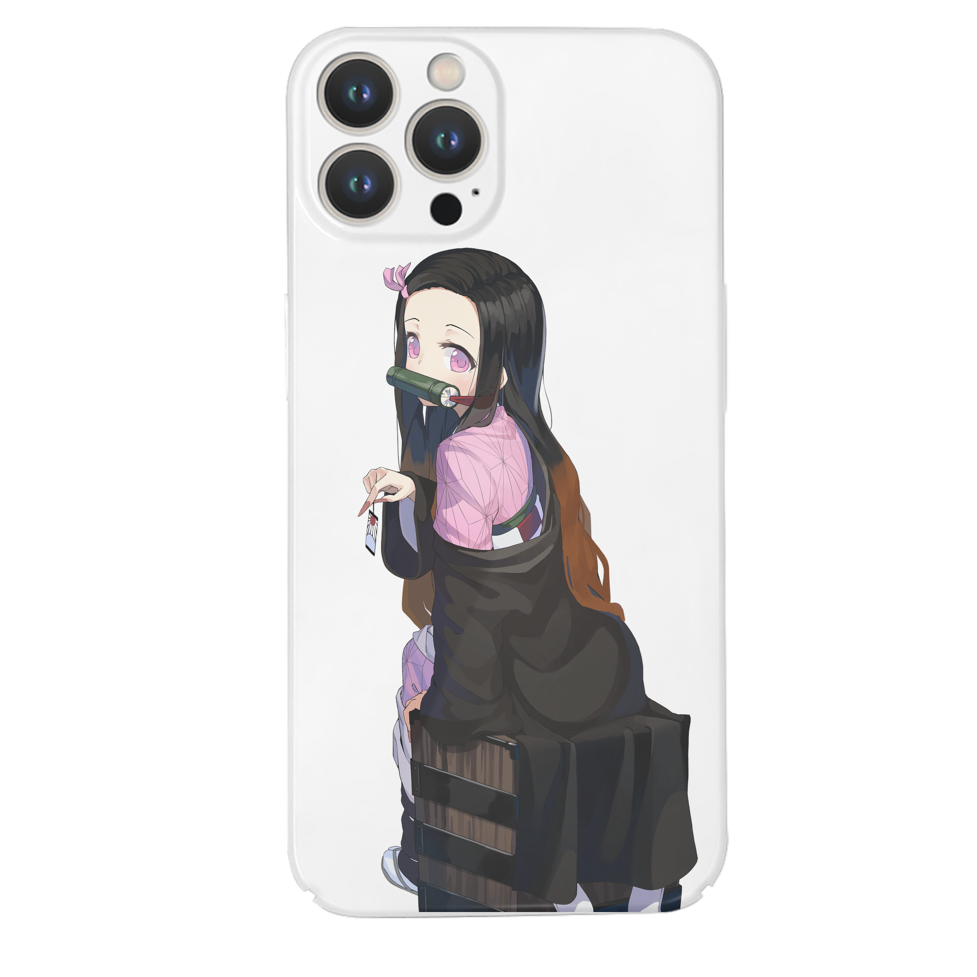 （画像用） 鬼滅の刃（きめつのやいば）竈門 禰󠄀豆子／かまど ねずこ Kamado Nezuko 【iPhone 14シリーズ対応】ハードケース